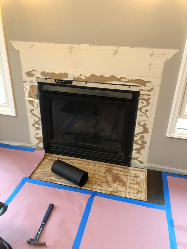 fireplace upadte and remodel