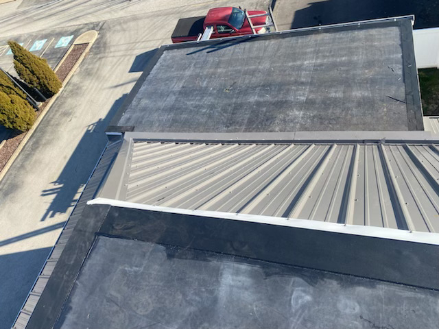 Steel and EPDM roofing